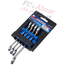 تصویر آچار دو سر تخت لیکوتا مدل AWT-FNMK01 LICOTA 4 PCS FLARE NUT WRENCH SET MODEL AWT-FNMK01