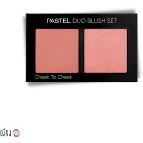 تصویر رژگونه دورنگ Pastel مدل Cheek To Cheek Duo Blush Set 10 Hot Pink 