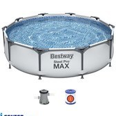 تصویر استخر پیش ساخته گرد بست وی با پمپ تصفیه 76*305 