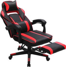 تصویر SONGMICS Racing Gaming Chair Adjustable Ergonomic Office Chair with Footrest Tilt Mechanism Lumbar Support 330 lb Load Black and Red UOBG073B01 - ارسال 15 الی 20 روز کاری 