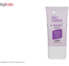 تصویر کرم روشن کننده و ضد لک دست پرودرما ۴۰ میلی لیتر ProDerma Spotvest Anti Dark Spots Hand Cream 40 ml