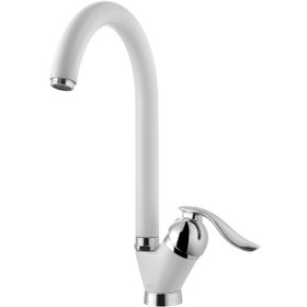 تصویر ست شیرآلات پادرا مدل گاما سفید Padra faucet set, Gamma model, white