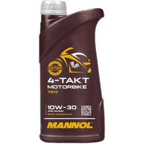 تصویر روغن موتور سیکلت مانول مدل 10w-30 حجم ۱ لیتری Mannoll motorcycle oil model 10w-30 volume 1 liter