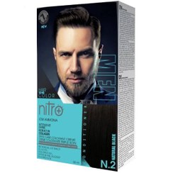 تصویر کیت رنگ مو مردانه نیترو پلاس مدل INTESIVE شماره N2 - مشکی طبیعی Nitro Plus For Men Intesive Hair Color Kit