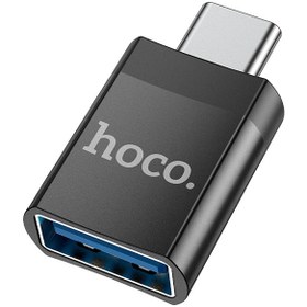 تصویر مبدل تایپ سی به یو اس بی هوکو Hoco Adapter Type-C to USB UA17 