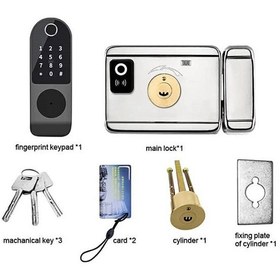 تصویر قفل دیجیتال درب حیاط برند SMART LOCK 