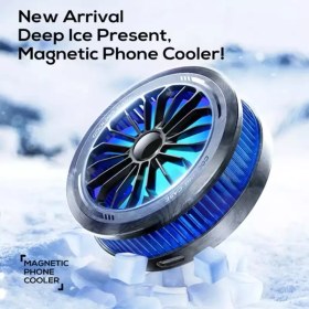 تصویر فن خنک کننده رادیاتوری مگنتی موبایل C60 C60 Magnetic Phone Cooler