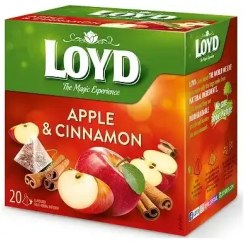 تصویر دمنوش میوه ای لوید با طعم سیب و دارچین 20 عددی LOYD Apple and Cinnamon 