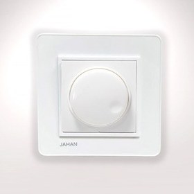 تصویر کلید دیمر 1000 وات مدل ویترا سفید جهان الکتریک 