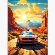 تصویر متال پوستر ماشین فورد موستانگ کد 12445 