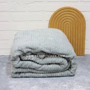 تصویر پتو مخمل کبریتی 2 نفره فایپکو طوسی 