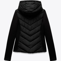 تصویر پافر زنانه زارا CONTRAST PUFFER JACKET 