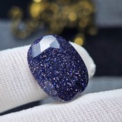 تصویر نگین سنگ دلربای سرمه ای تراش فست کد 34802 