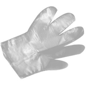 تصویر دستکش نایلونی یکبار مصرف شیک (بسته 100 عددی) Disposable nylon gloves