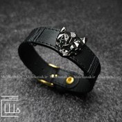 تصویر دستبند چرمی پسرانه مدل جگوار 