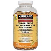 تصویر امگا ۳ فیش اویل ترکیبی کرکلند ۴۰۰ عددی Fish oil kirkland