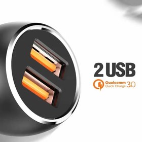 تصویر شارژر فندکی 36 وات الدینیو مدل C503 به همراه کابل تبدیل USB به LIGHTNING 