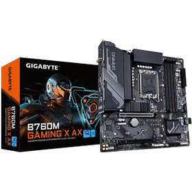 تصویر مادربرد گیگابایت GIGABYTE B760M GAMING X AX DDR5 GigaByte B760M GAMING X AX DDR5 LGA 1700 Motherboard