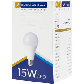 تصویر لامپ حبابی LED پرتوسازان Partosazan E27 15W 