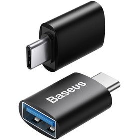 تصویر مبدل USB-C به USB 3.1 باسئوس مدل ZJJQ000001 Baseus Ingenuity ZJJQ000001 USB-C To USB 3.1 Mini OTG Adaptor