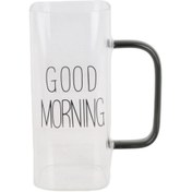 تصویر لیوان دسته دار پیرکس good morning کد 4811 ا Pyrex good morning glass with handle Pyrex good morning glass with handle