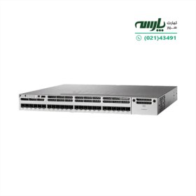 تصویر سوئیچ سیسکو مدل WS-C3850-24XS-S استوک Cisco WS-C3850-24XS-S 24Port Switch Stock