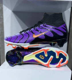 تصویر کفش فوتبال نایک ایرزوم ویپور 15مرکوریال سوپرفلای۹ بنفش nike airzoom vapor15 superfly9 - 4 nike airzoom mbappe