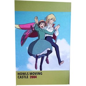 تصویر دفتر طراحی کاغذ کرافت همیشه طرح انیمه HOWLS MOVING CASTLE 2004 سایز A5 