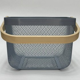 تصویر سبد فلزی طرح ایکیا - بنفش 