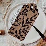 تصویر تگ گل و برگ کد 34 ( بسته 20 عددی ) 