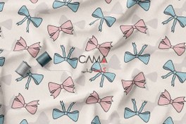 تصویر پارچه طرح پاپیون رنگی |کد A9 