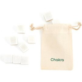 تصویر قالب یخ مجموعه سنگ 2X2 سانتی متر سفید Chakra 