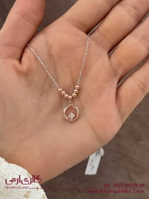 تصویر پابند نقره طرح گل ES_4460 