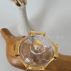 تصویر قندان استیج لب طلایی 