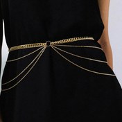 تصویر زنجیر کمر مجلسی استیل رنگ ثابت 