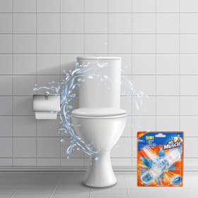 تصویر تمیزکننده و خوشبوکننده 5 کاره توالت فرنگی مستر ماسل با رایحه دریایی ا Mr Mascle Mr Mascle