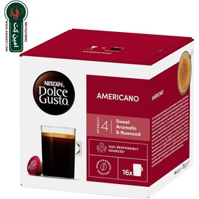 تصویر کپسول قهوه دولچه گوستو 16عددی مدل Americano Dolce Gusto NESCAFÉ Americano