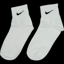 تصویر جوراب نیم ساق نایک سفید 