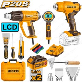 تصویر کیت ترکیبی سشوار صنعتی 20 ولت اینکو مدل COSLI250801 