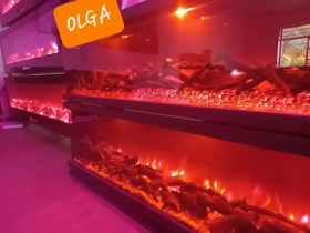 تصویر شومینه برقی دیواری سه بعدی-OLGA-BC160 