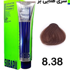 تصویر رنگ مو سوبارو - 8.38 بلوند طلایی بژ روشن Subaru