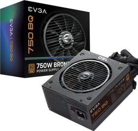 تصویر پاور (منبع تغذیه) 750 وات EVGA 750 BQ - نیمه ماژولار 