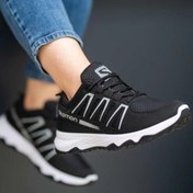 تصویر ست کفش مردانه وزنانه (کتانی) ارسال رایگان - مشکی / 37 