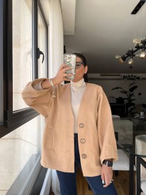 تصویر پالتو فوتر کاراملی Caramell Overcoat