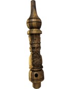 تصویر میانه (تنه) قلیان چوب گردو طرح وزیر (سایز 40) 