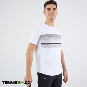 تصویر تی شرت تنیس مردانه آرتنگو Artengo TTS100 – سفید ا Men's Tennis T-Shirt - White - TTS100 Men's Tennis T-Shirt - White - TTS100