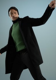 تصویر پالتو مردانه دفاکتو آستین استاندارد راسته | Defacto Y8903AZ22WN 