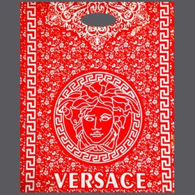 تصویر نایلون طرح دار طرح Red Versace کیسه 20 کیلویی 