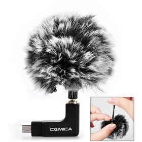 تصویر بادگیر میکروفون کامیکا مدل CVM-MF1 COMICA CVM-MF1 Wind Muff for Compact Lavalier Mics