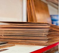 تصویر صفحه مسی با خلوص 99/9 درصد مس - صفحه مسی تمام مس 